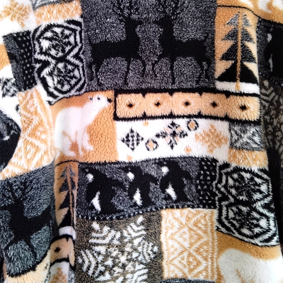 Festive fleece jacket Sz Sz 12 - Picture 6 of 15